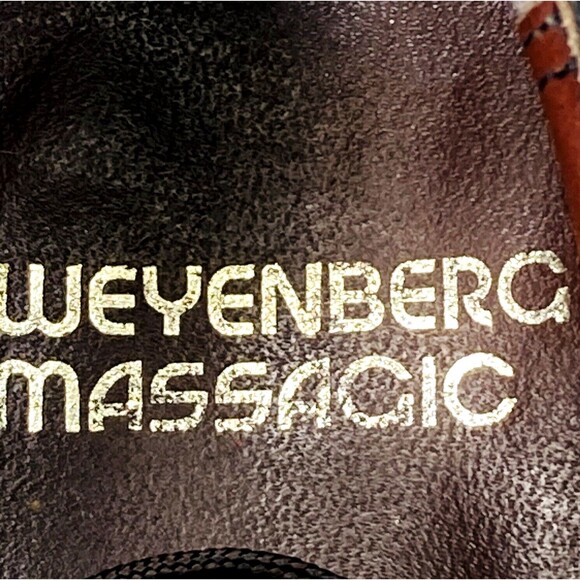 Weyenberg Massagic Shoes Vintage Wingtip 8 Brogue Derby Brown Leather 442881 main image 12